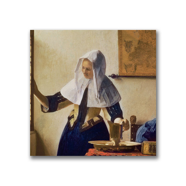 Trademark Fine Art Jan Vermeer 'Young Woman with a Water Jug' Canvas Art, 14x14 BL0455-C1414GG